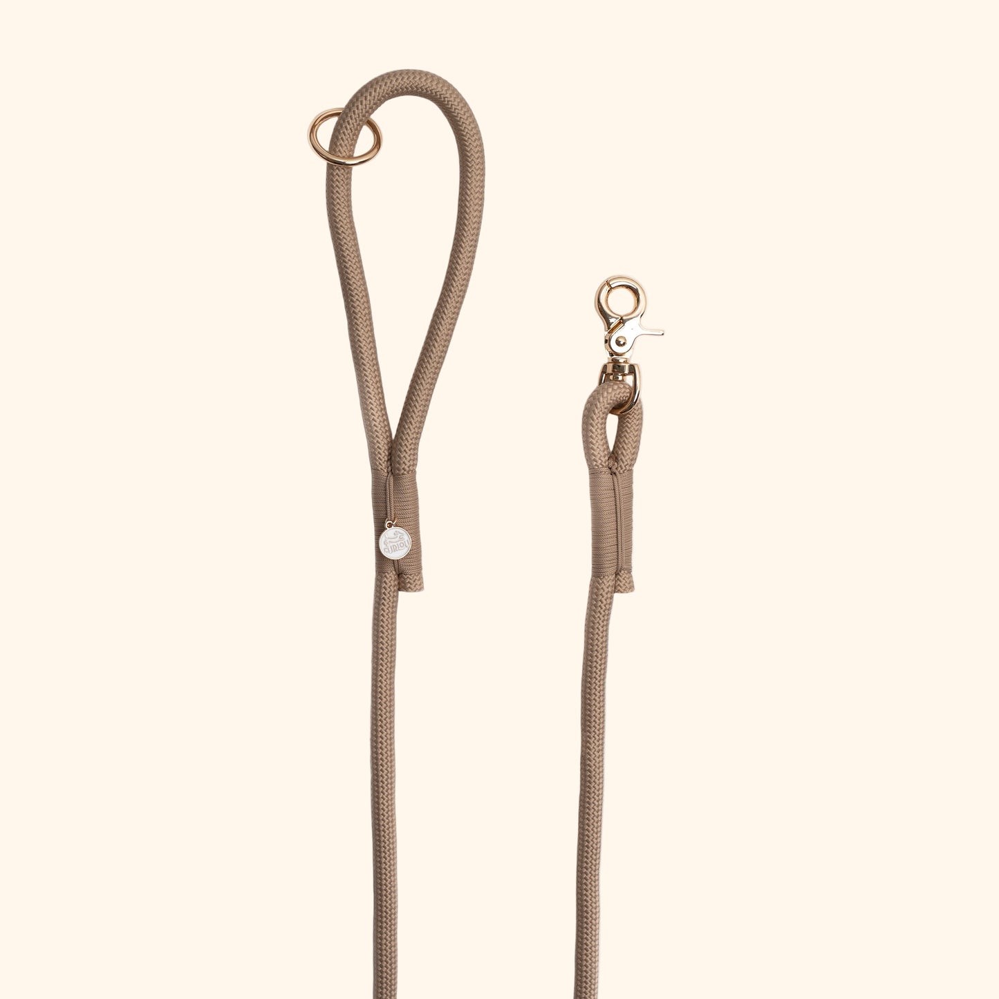 Braided Rope Leash - Sand