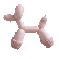 Pink Balloon Dog Toy