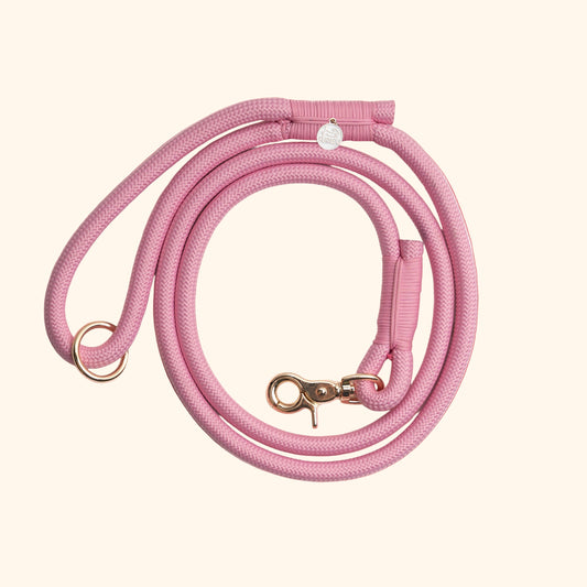Pink Braided Rope Leash