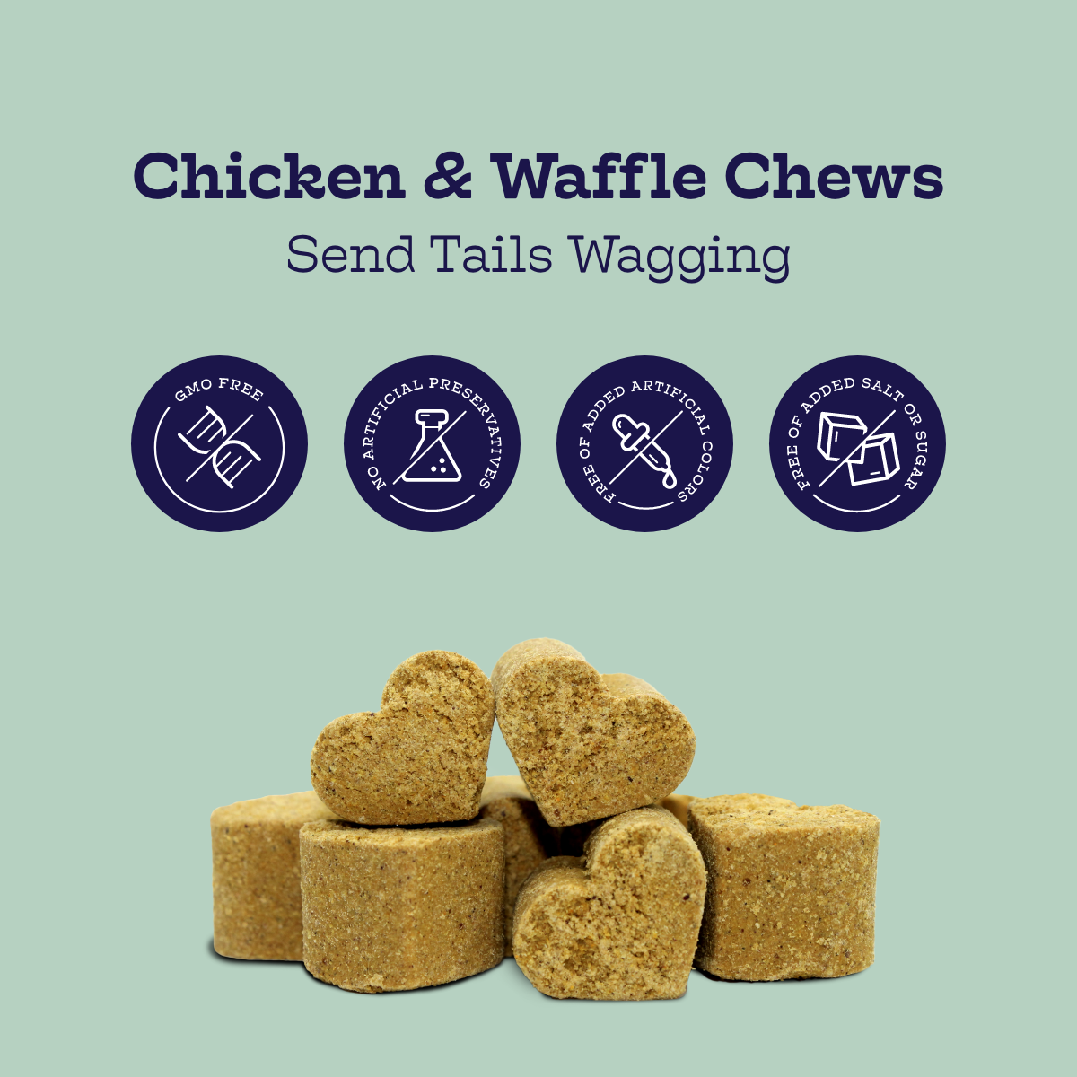 Chicken and Waffles Dog Chews