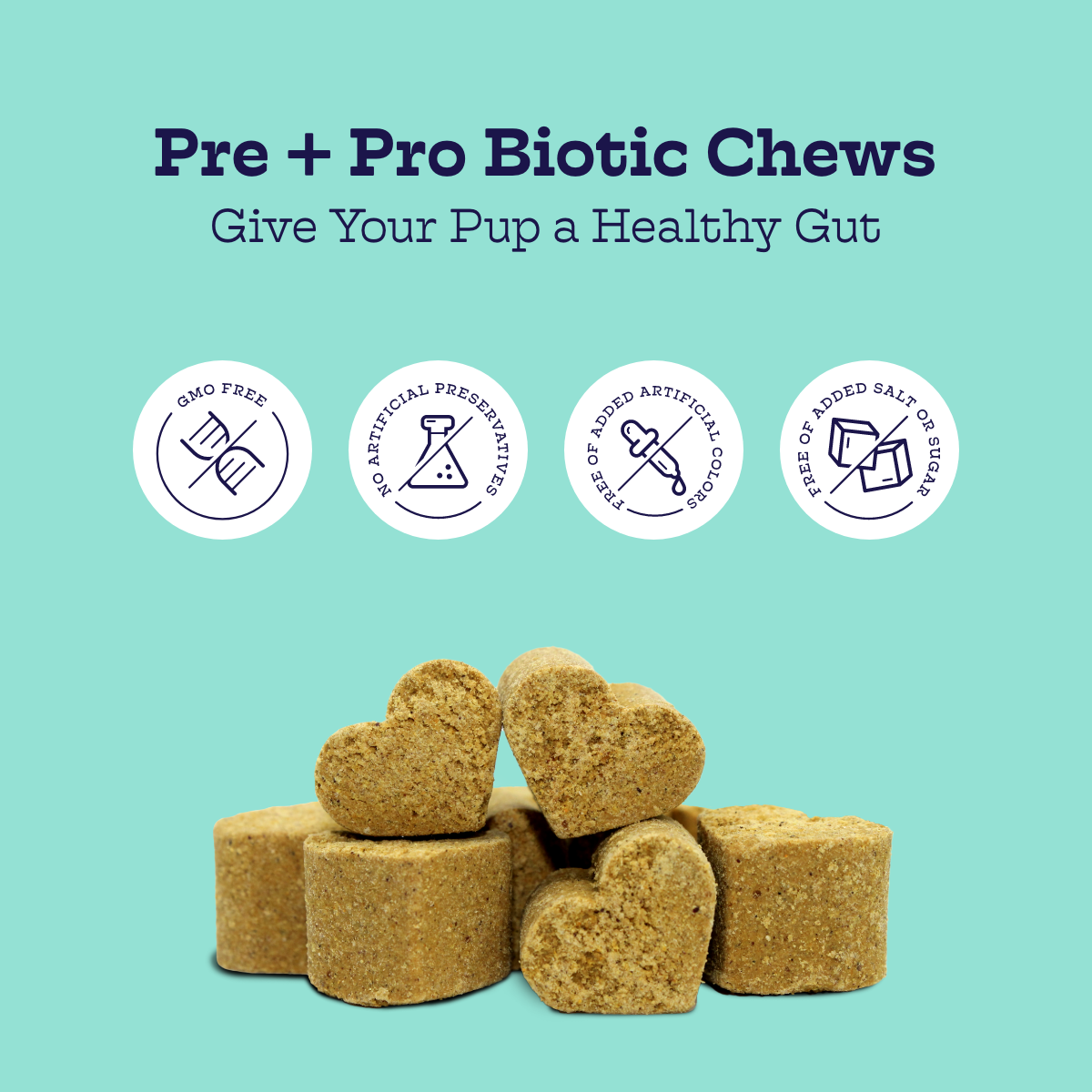 Pre + Pro Biotic Dog Chews