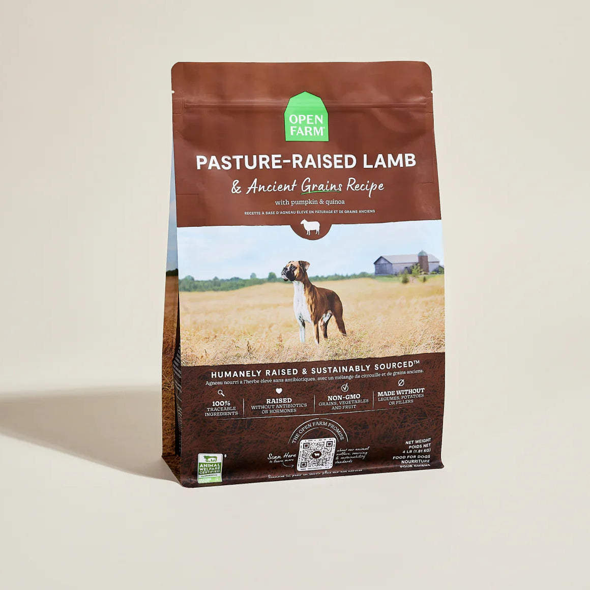 Open Farm Pasture-Raised Lamb & Ancient Grains Dry Dog Food