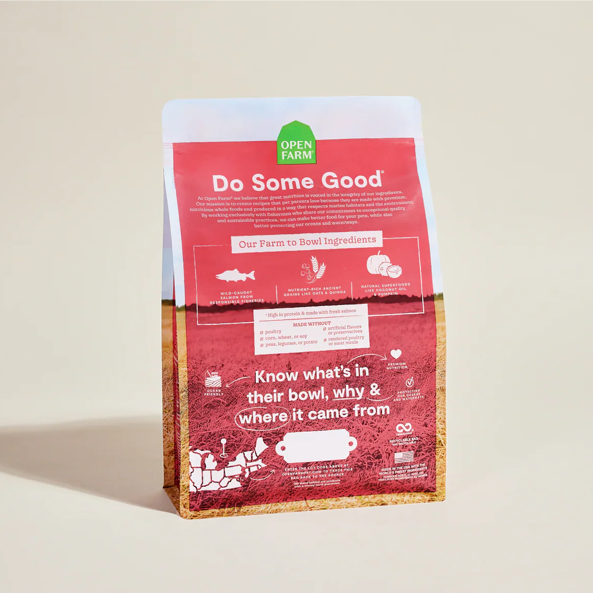 Open Farm Wild-Caught Salmon & Ancient Grains Dry Dog Food