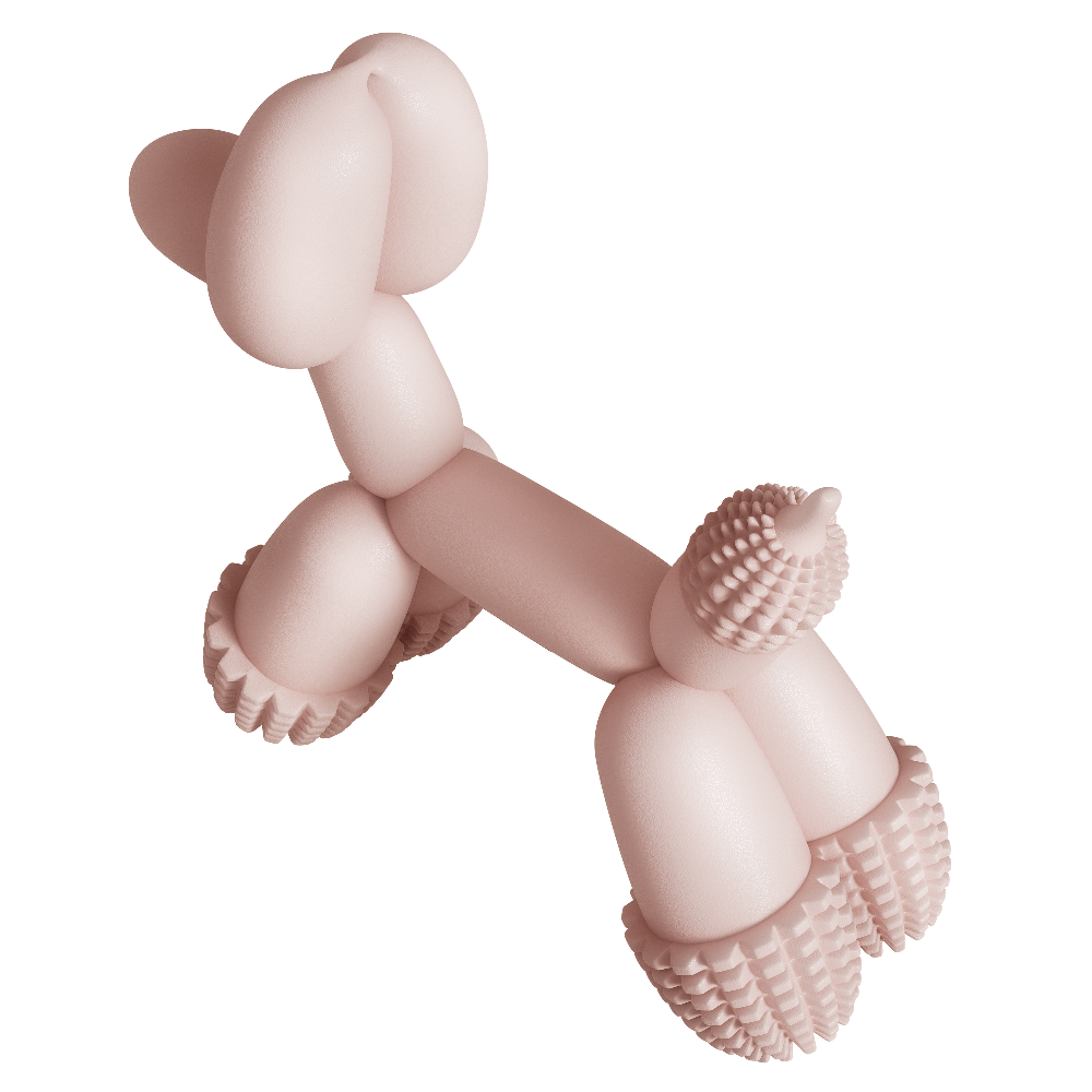 Pink Balloon Dog Toy