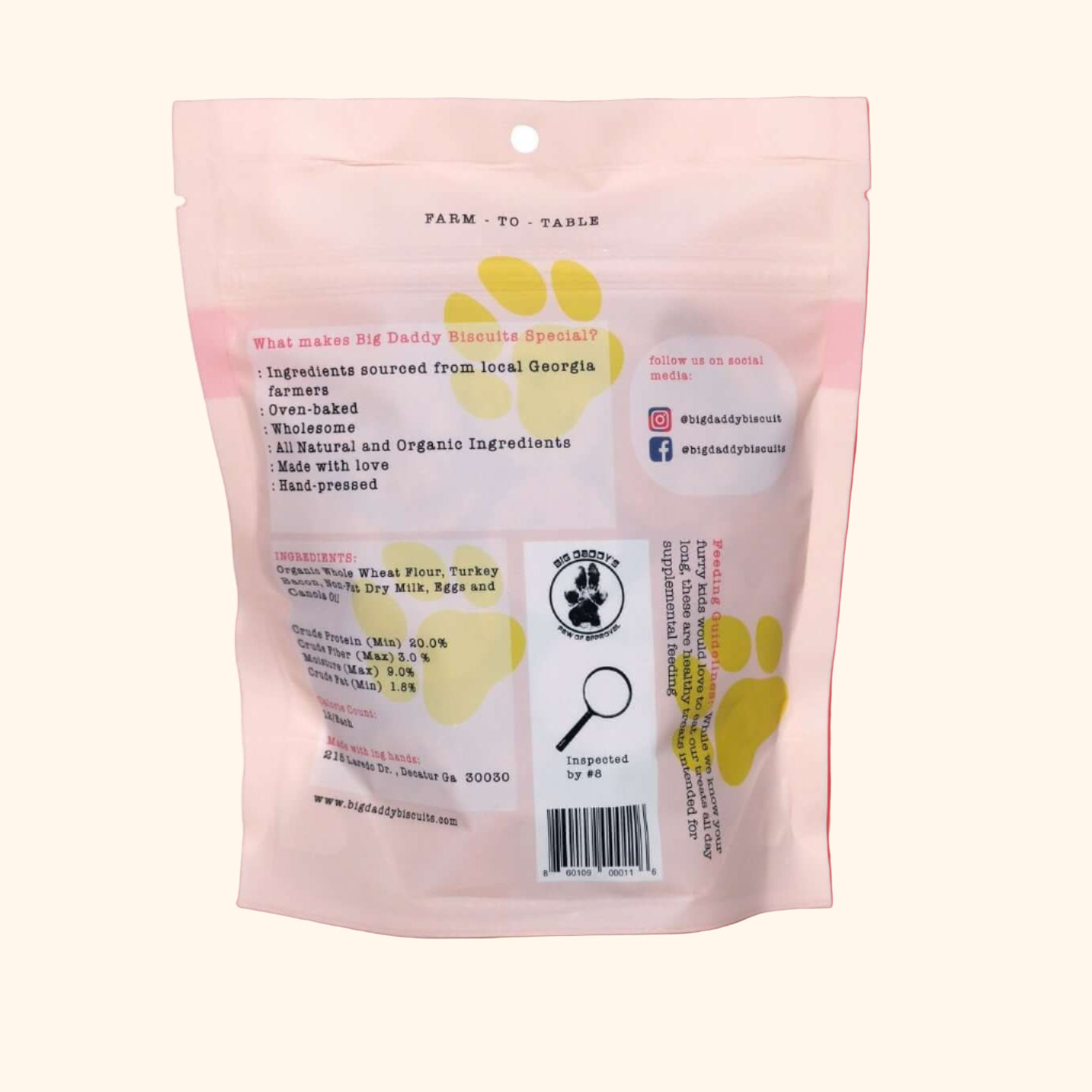 All-Natural Turkey Bacon Dog Biscuits